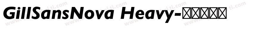 GillSansNova Heavy字体转换